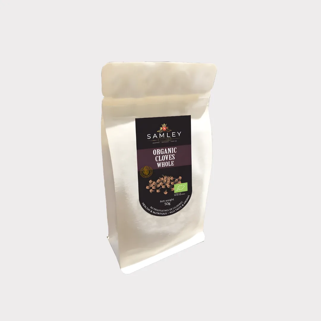 Organic Clove Whole 50g in a Kraft Pouch